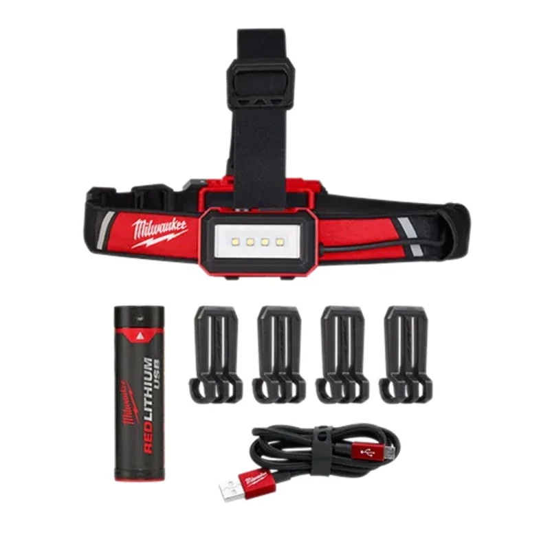 Lampe frontale - Lampe frontale profil bas USB Milwaukee REDLITHIUM, 2115-21